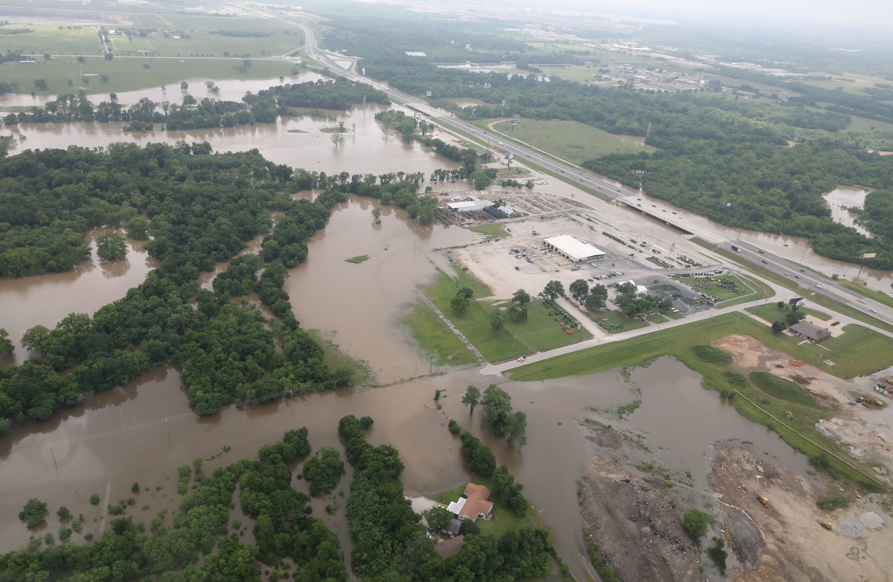 Flooding Aerial